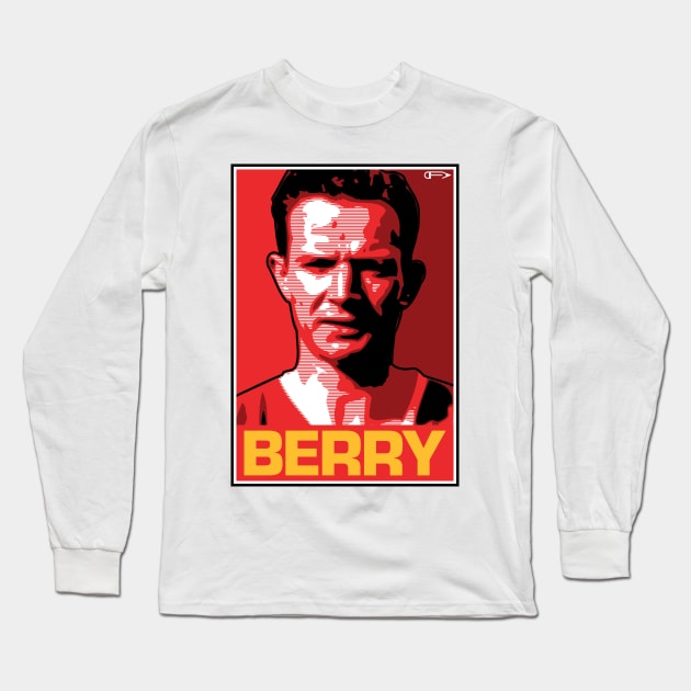 Berry - MUFC Long Sleeve T-Shirt by David Foy Art